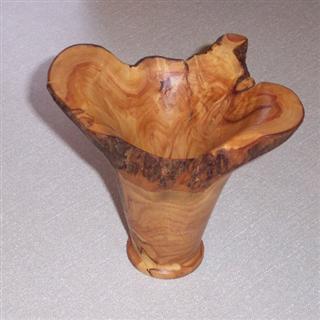Burr vase by Pat Hughes